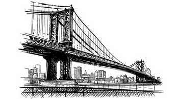 Manhattan Bridge w Nowym Jorku. Angielski Poznań Łazarz